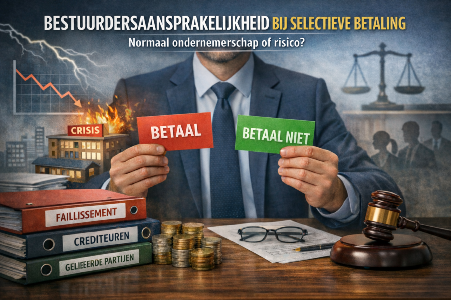Bestuurdersaansprakelijkheid bij selectieve betaling: wanneer is het ‘normaal ondernemerschap’ en wanneer niet?