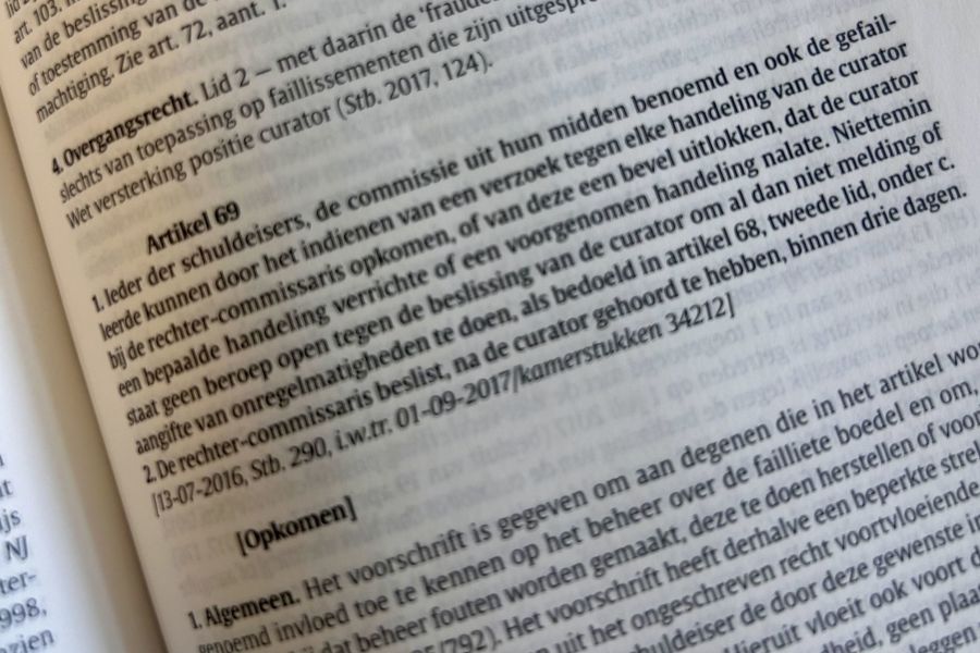 Wie heeft het voor het zeggen in faillissement?