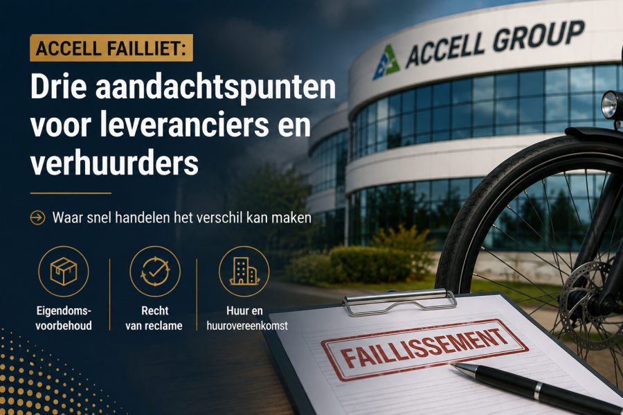 Accell failliet: drie aandachtspunten voor leveranciers en verhuurders